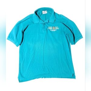 VTG 80S 90S Harry Gant Skoal Bandit Racing Polo Shirt USA MADE NASCAR Sz Medium